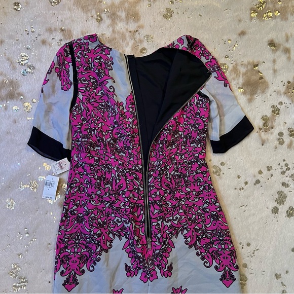 NWT MILLY 6 Dress Bergdorf Goodman Exclusive 100% Silk Short Sleeve - Picture 6 of 11